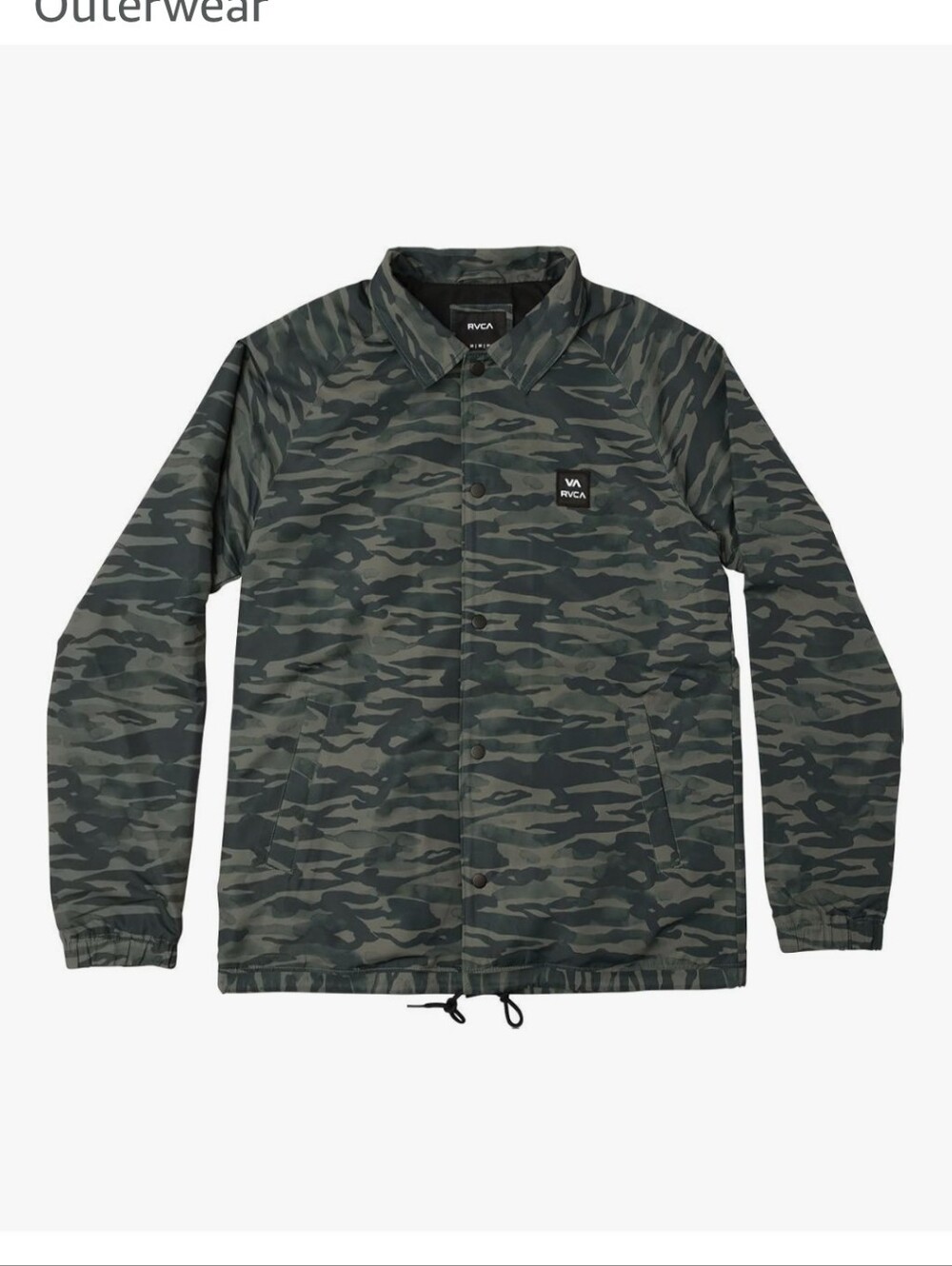 RVCA Va All The Way Coaches Jacket Outerwear Lightweight Size Med.